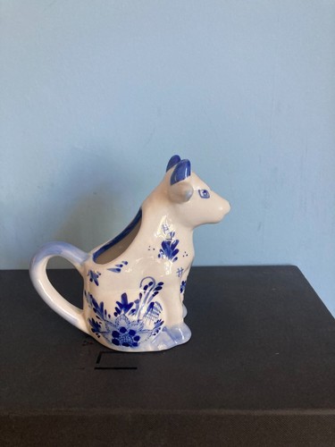 Four inch delft - cow, jug