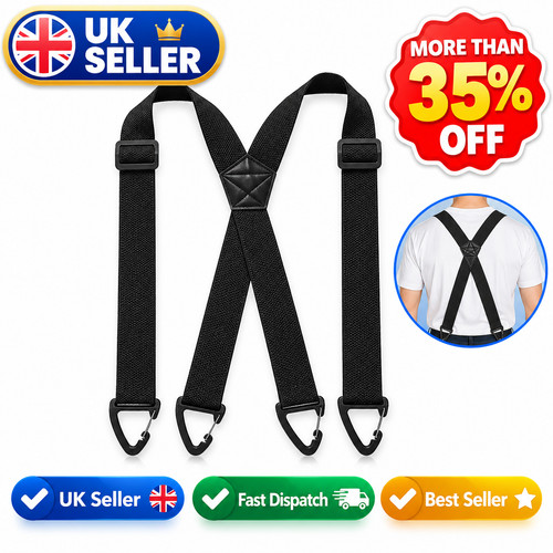 Heavy duty elastic suspenders - duty,