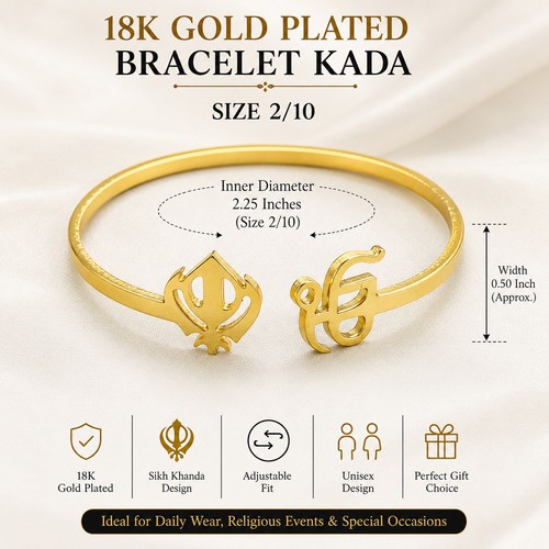 18k gold plated sikh - 18k,