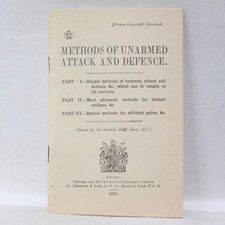 WW1 1917 UNARMED COMBAT MANUAL