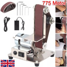 DIY Mini Electric Belt Sander Polishing Grinding Bench Machine 775 Motor NEW
