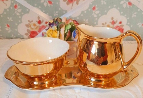 Vintage 1950 creamer - vintage, set