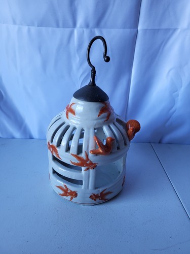 Vintage chinese ceramic bird - vintage,