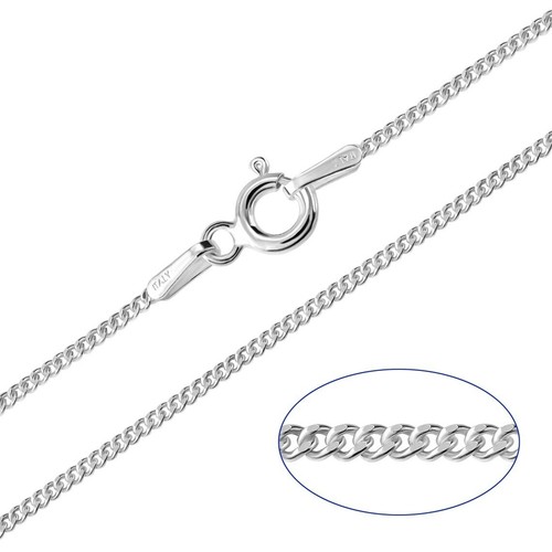 Sterling silver curb chain - sterling,