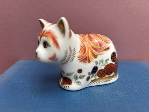 Royal crown derby spice - crown, kitten