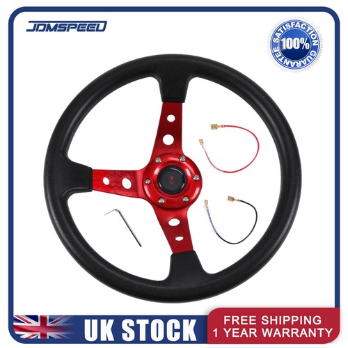 Red 350mm 14inch deep dish - 14inch, 6