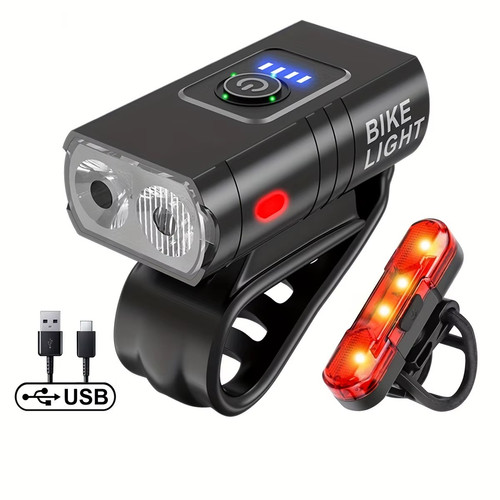 Led mountain bike light usb - led,