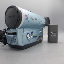 Samsung VP-W60B Handheld 8mm Cassette Camcorder Blue Tested