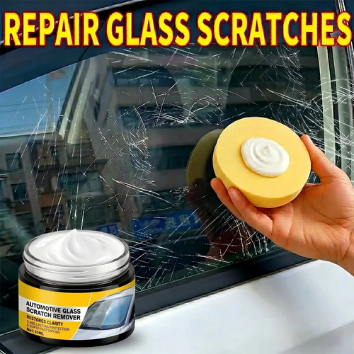 Car glass polishing - polishing, compound