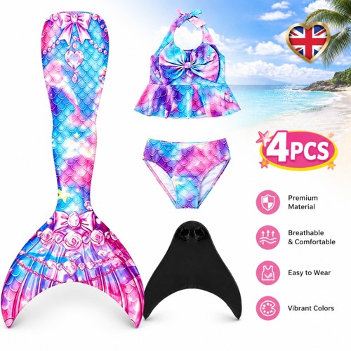 2026 kids mermaid tail - mermaid, monofin