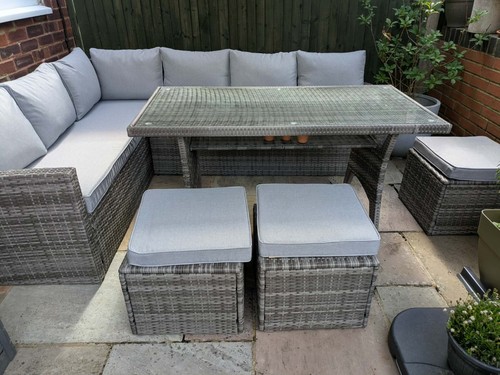 Grey aston seater rattan - grey,