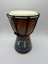 20cm Carved Wooden Djembe