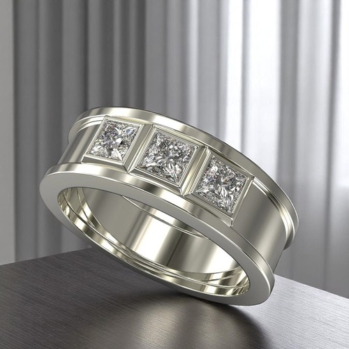 Platinum band for men - platinum,