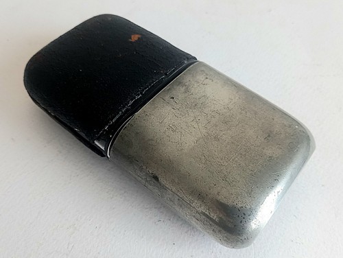Antique hip flask with - antique,
