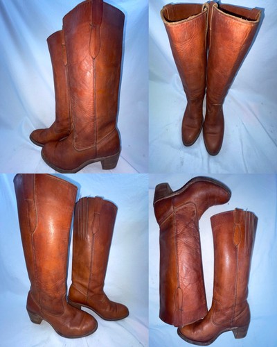 Vtg 70s 80s - 7.5, tan
