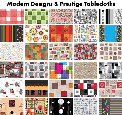 Modern pvc tablecloth vinyl - modern,