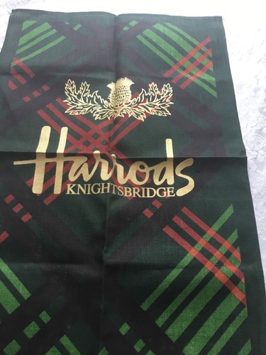 Harrods linen tea towel new - harrods,