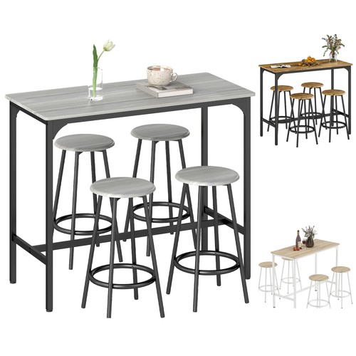 Homcom piece bar table and - piece,