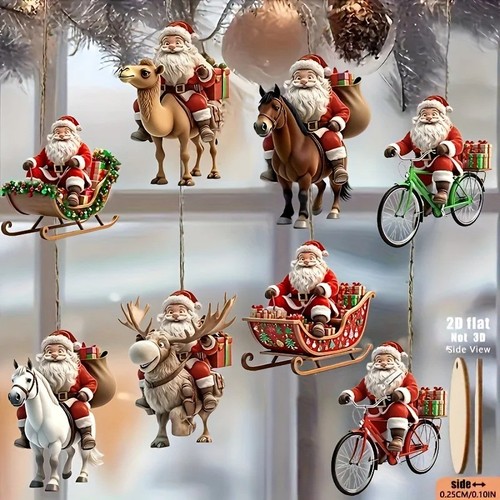 Christmas santa claus wooden - christmas,