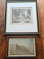 Antique Etching, Hogarth Engraving & Italian Opera, London, Framed, H35xW31cm