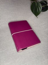 Filofax A5 Domino Organiser Fushia Pink Leather Diary Refillable Planner
