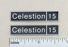 Celestion 15 Speaker Grill Badge Logo Emblem Aluminum Pair