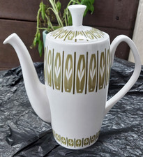 RARE Shelley Fine Bone China Apollo 14282 coffe tea pot Avon shape 1964 vintage