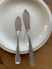 TWO Vintage Butter Spreaders