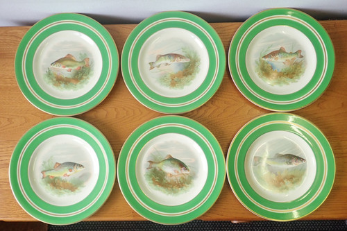 Woods ivory ware fish - ware, plates