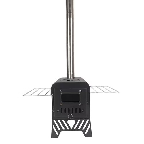 Portable tent wood stove - stove, with