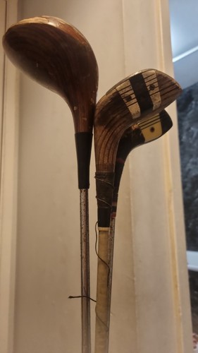 Vintage golf wooden clubs - vintage,