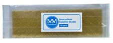 10 Sheets of professional grade Bronze Leaf gelatine Pork
