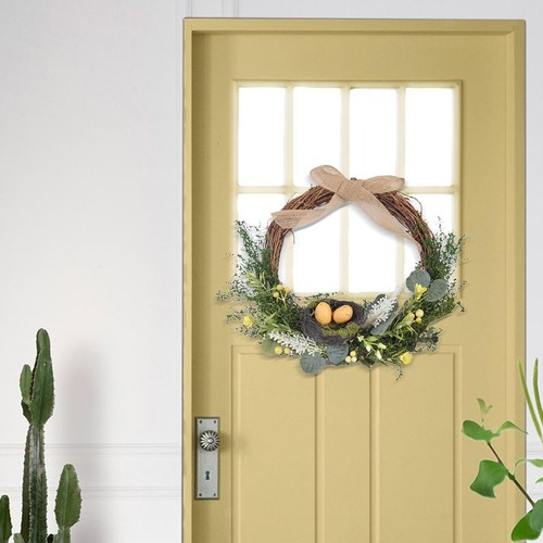 Easter wreath decorative - wreath,