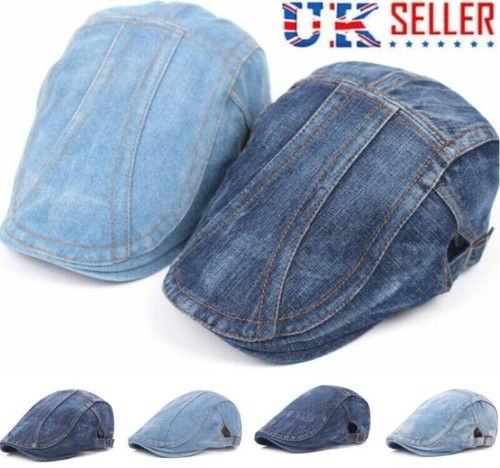 Men flat cap washed newsboy - men,