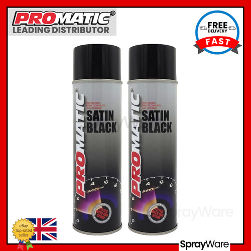 Promatic satin black spray - promatic,