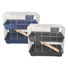 2 TIER LARGE INDOOR RABBIT PET CAGE DOUBLE GUINEA PIG RAT HUTCH TWIN LEVEL LAYER
