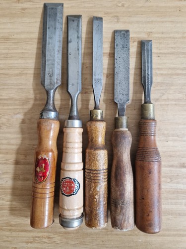 Vintage wood chisels - 5,