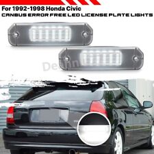 For Honda Civic Coupe Saloon EJ EK EM E2pcs LED Rear License Number Plate Lights