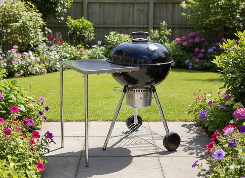 Kettle charcoal bbq side table - kettle,