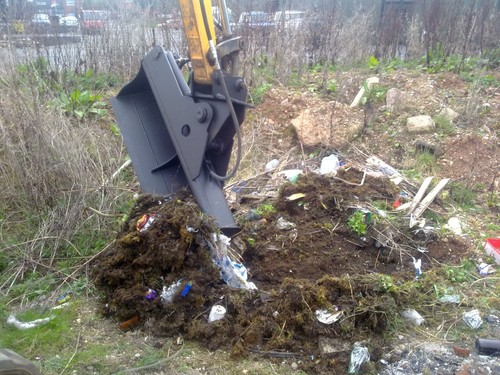Mini digger tilting - digger,
