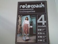 DEPLIANT BROCHURE LAVAPAVIMENTI ROTOWASH SILPA TORINO - VINTAGE ANNI '80
