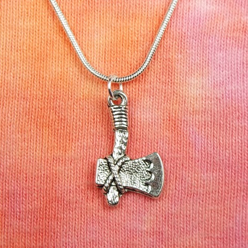 Tomahawk necklace earrings - or,