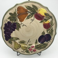 1 Francesca By Tabletops Unlimited Dinner Plate 11 1/8" Multicolor Hand Painted