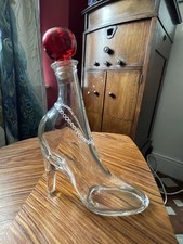 Glass shoe decanter depose - shoe,