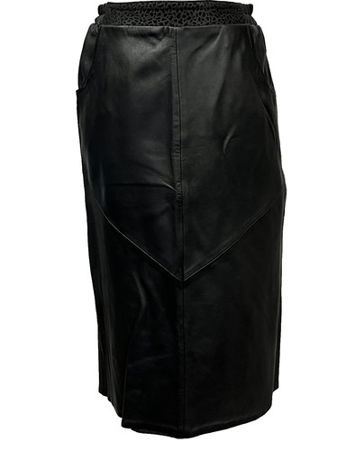 Vintage black real leather - black,