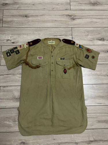 Vintage boy scouts shirt with - boy,