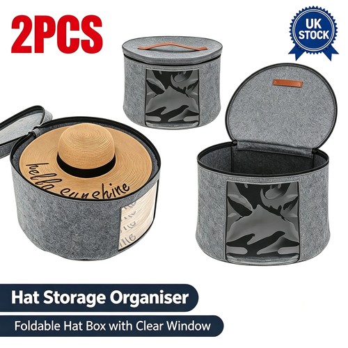 2pcs round hat storage - storage, box