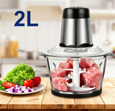 2L Electric Meat Grinder Blender Food Vegetable Processor Chopper Mincer Home