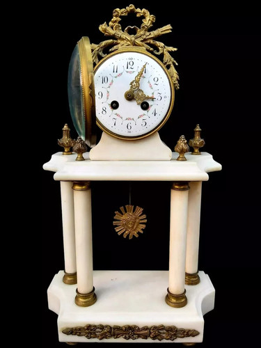 Antique portico clock - portico,