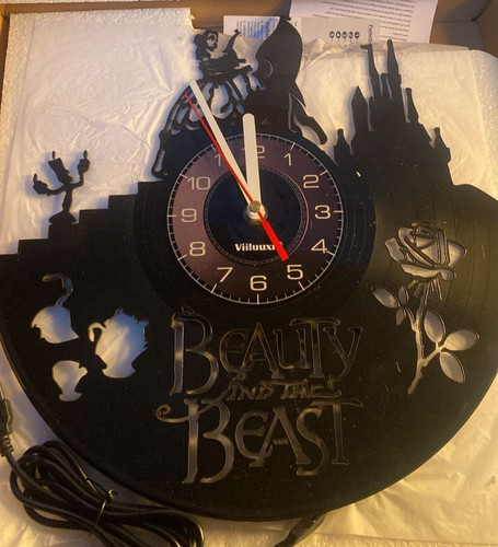 Vinyl record led wall - wall, clock